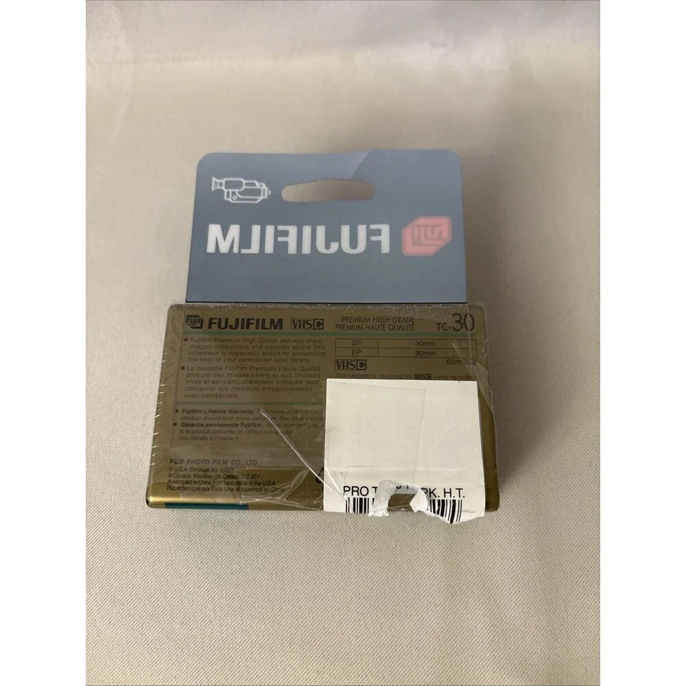 NEW Fujifilm Pro VHS-C Camcorder Video Cassette Tape TC-30